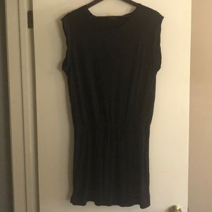 Black j crew t shirt dress